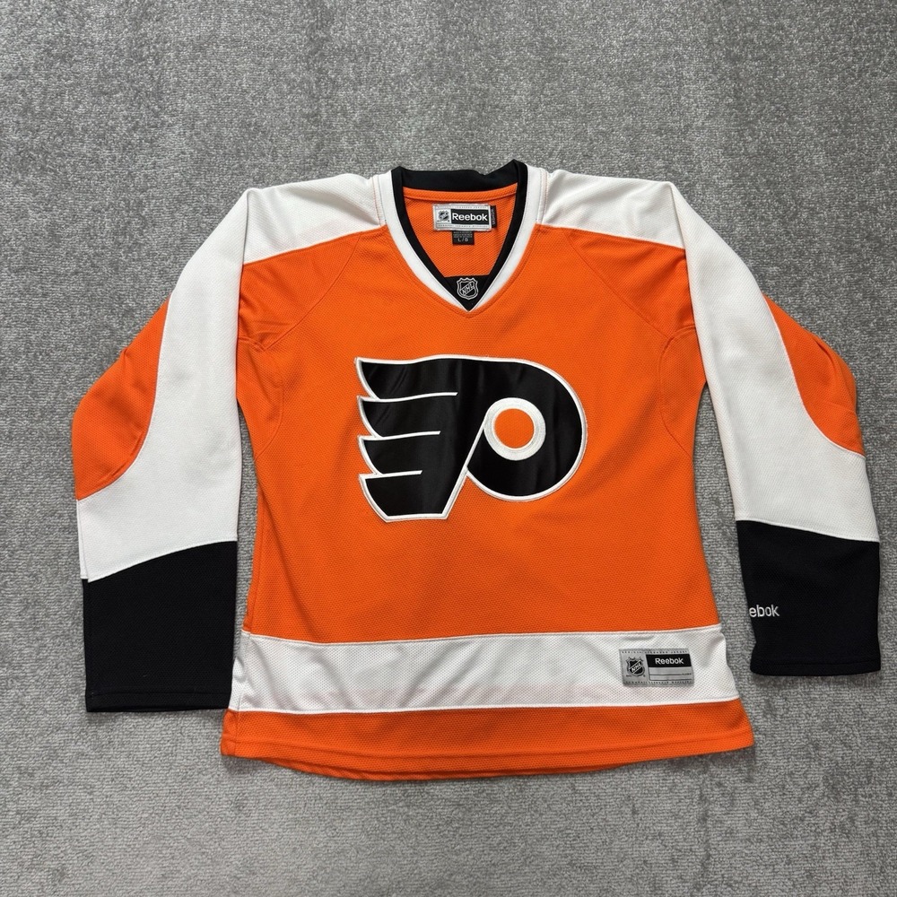 Philadelphia Flyers Reebok Jersey NHL Hockey Orange Women's Large